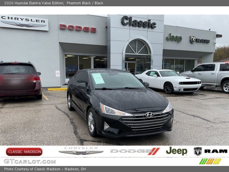 Phantom Black / Black 2020 Hyundai Elantra Value Edition