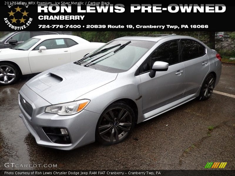 Ice Silver Metallic / Carbon Black 2017 Subaru WRX Premium