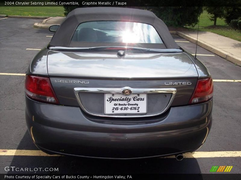Graphite Metallic / Taupe 2004 Chrysler Sebring Limited Convertible