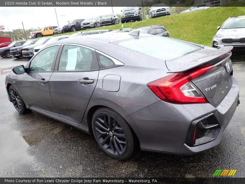 Modern Steel Metallic / Black 2020 Honda Civic Si Sedan