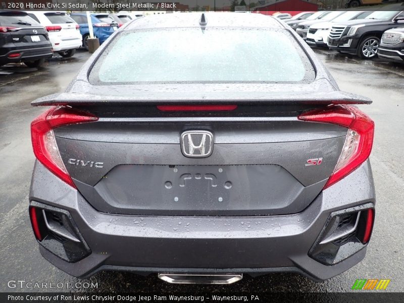 Modern Steel Metallic / Black 2020 Honda Civic Si Sedan