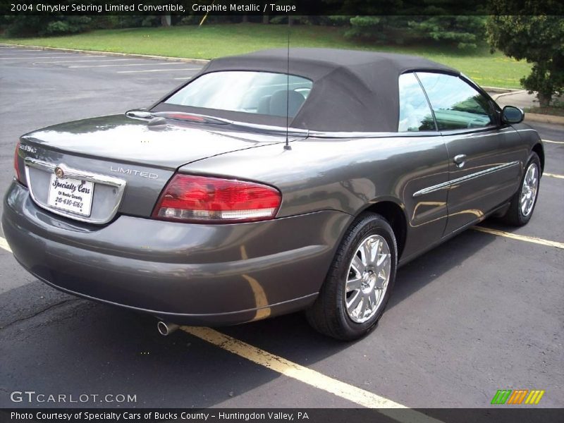 Graphite Metallic / Taupe 2004 Chrysler Sebring Limited Convertible