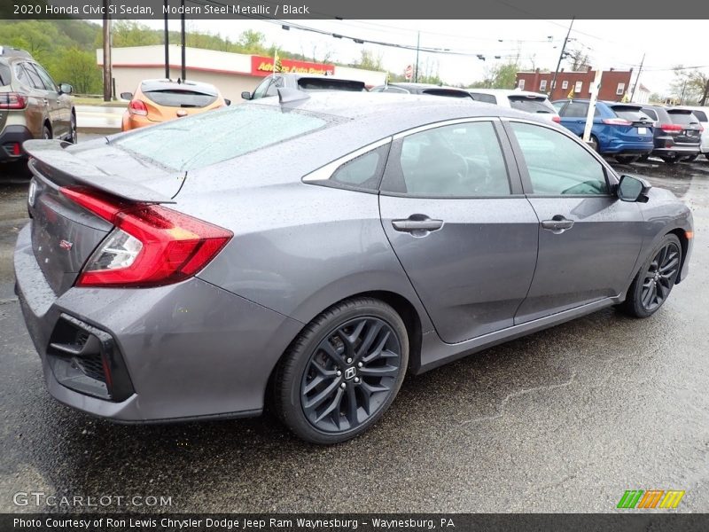 Modern Steel Metallic / Black 2020 Honda Civic Si Sedan