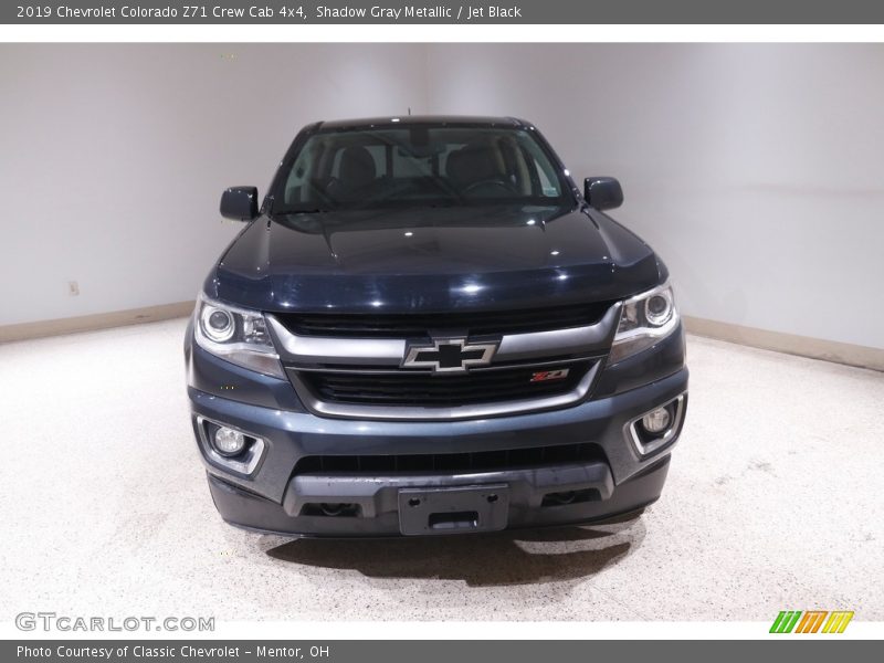 Shadow Gray Metallic / Jet Black 2019 Chevrolet Colorado Z71 Crew Cab 4x4