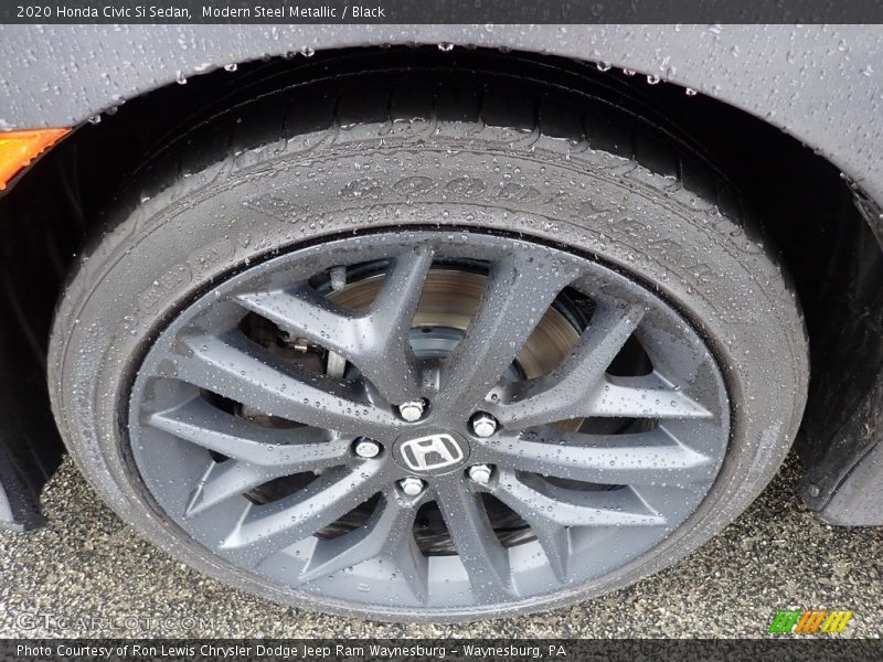 Modern Steel Metallic / Black 2020 Honda Civic Si Sedan