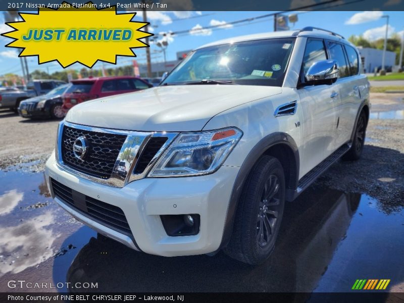 Pearl White / Tan 2017 Nissan Armada Platinum 4x4