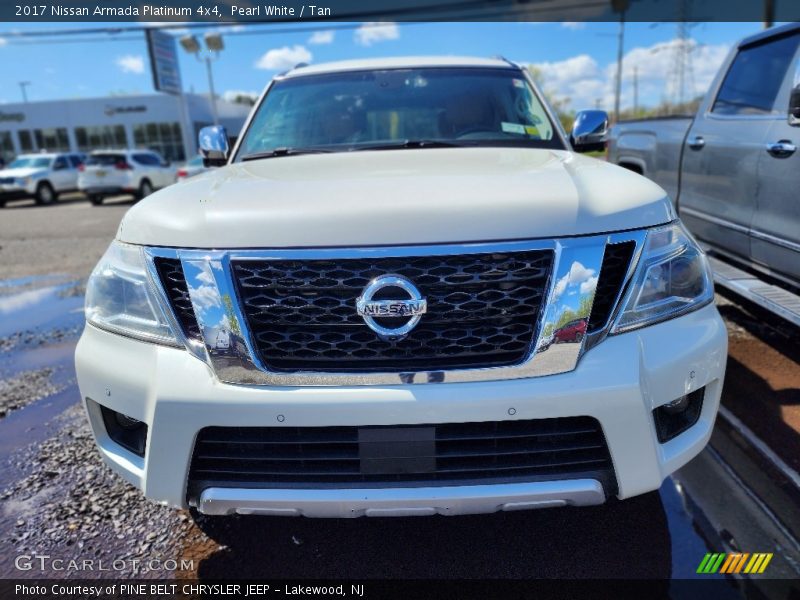 Pearl White / Tan 2017 Nissan Armada Platinum 4x4