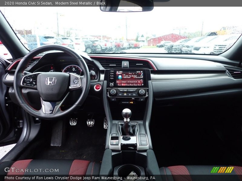 Modern Steel Metallic / Black 2020 Honda Civic Si Sedan