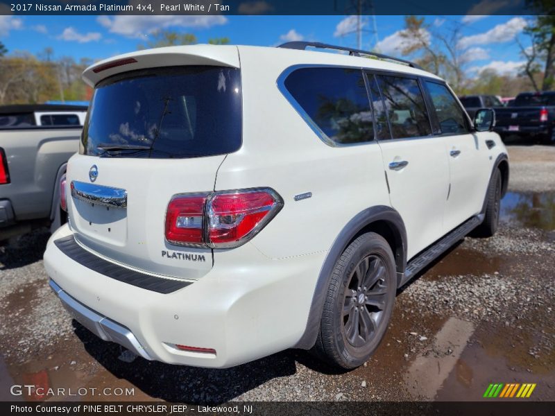 Pearl White / Tan 2017 Nissan Armada Platinum 4x4