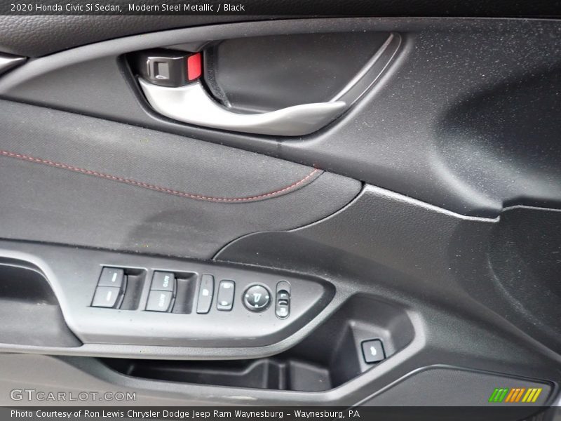 Modern Steel Metallic / Black 2020 Honda Civic Si Sedan