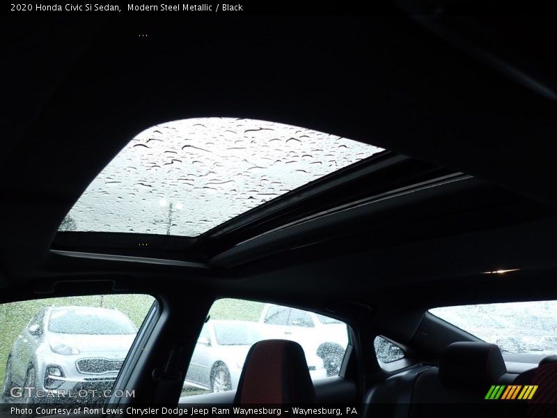 Modern Steel Metallic / Black 2020 Honda Civic Si Sedan