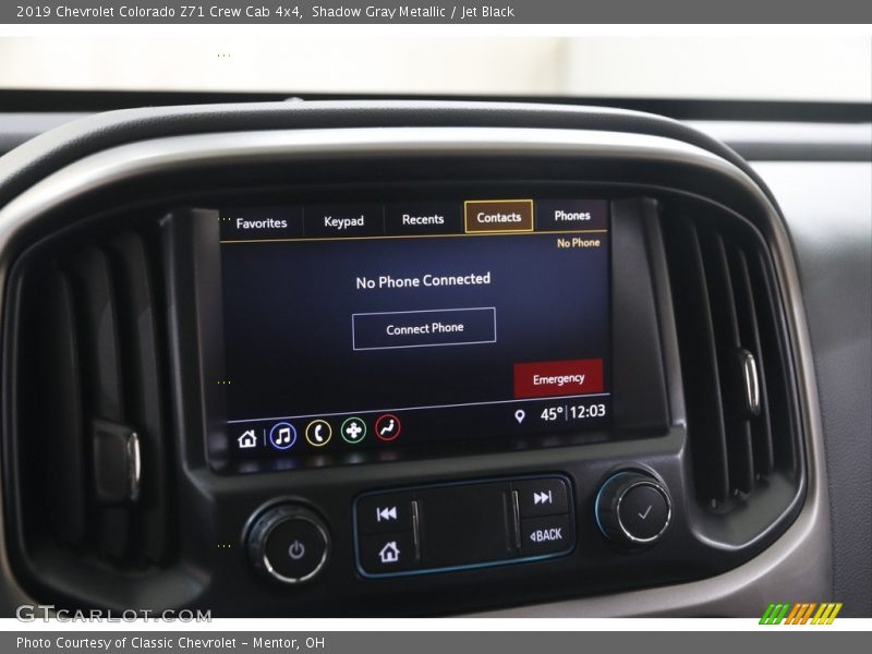 Shadow Gray Metallic / Jet Black 2019 Chevrolet Colorado Z71 Crew Cab 4x4