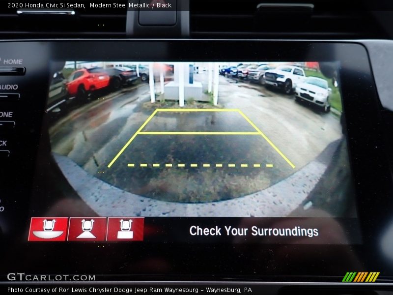 Modern Steel Metallic / Black 2020 Honda Civic Si Sedan