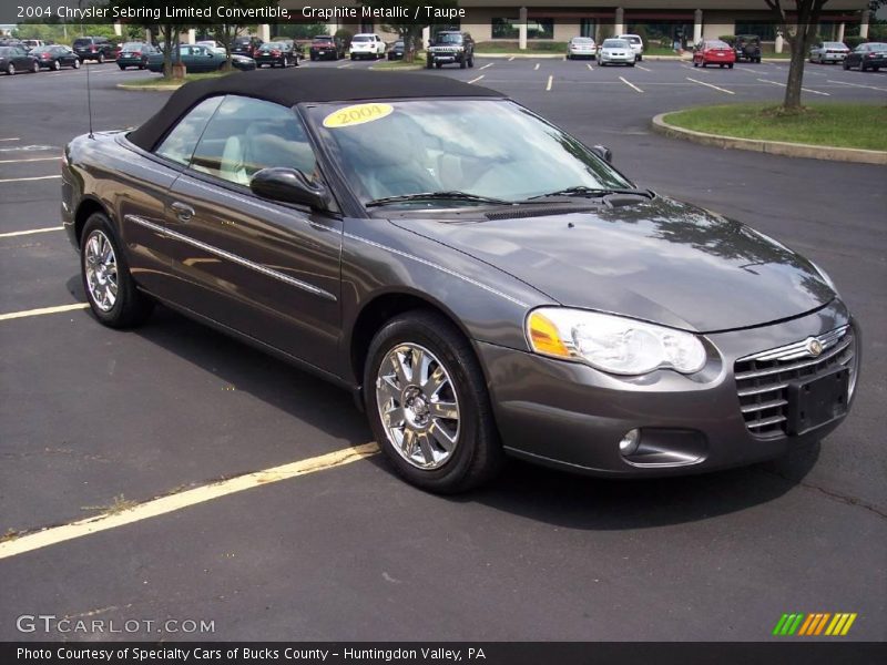 Graphite Metallic / Taupe 2004 Chrysler Sebring Limited Convertible