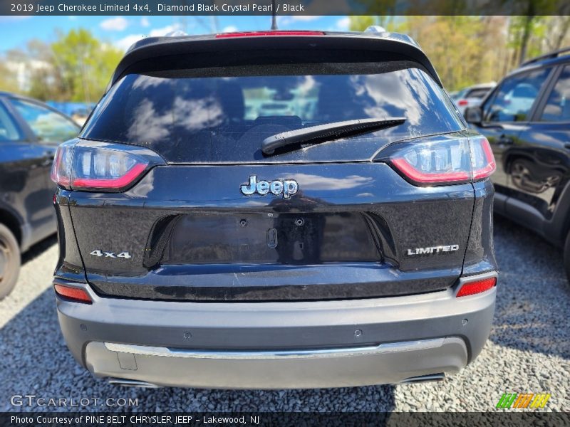 Diamond Black Crystal Pearl / Black 2019 Jeep Cherokee Limited 4x4