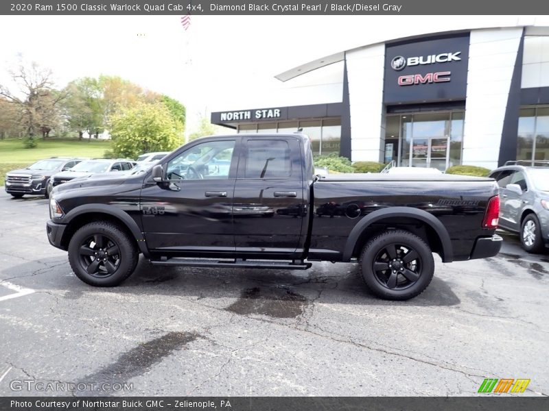 Diamond Black Crystal Pearl / Black/Diesel Gray 2020 Ram 1500 Classic Warlock Quad Cab 4x4
