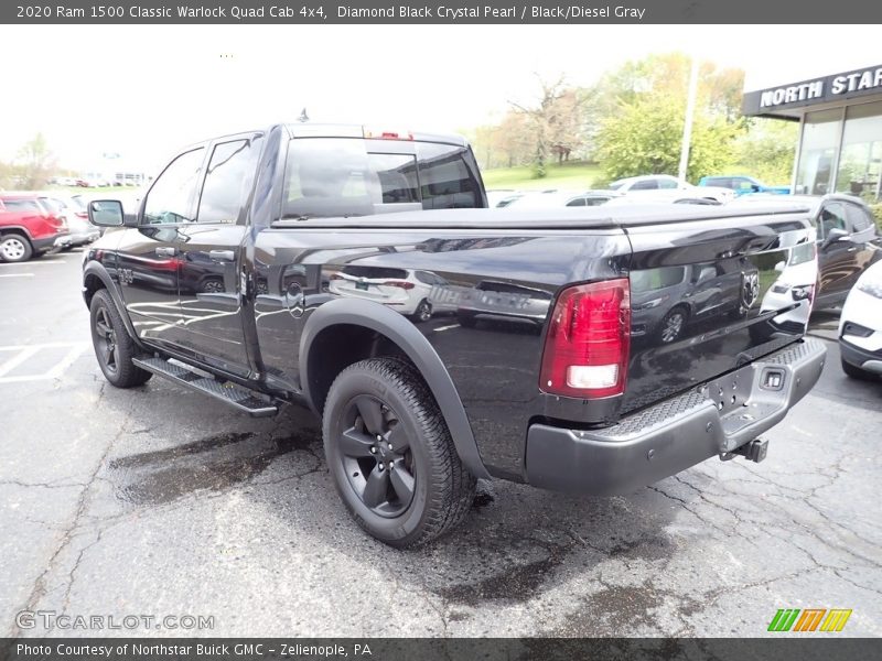 Diamond Black Crystal Pearl / Black/Diesel Gray 2020 Ram 1500 Classic Warlock Quad Cab 4x4