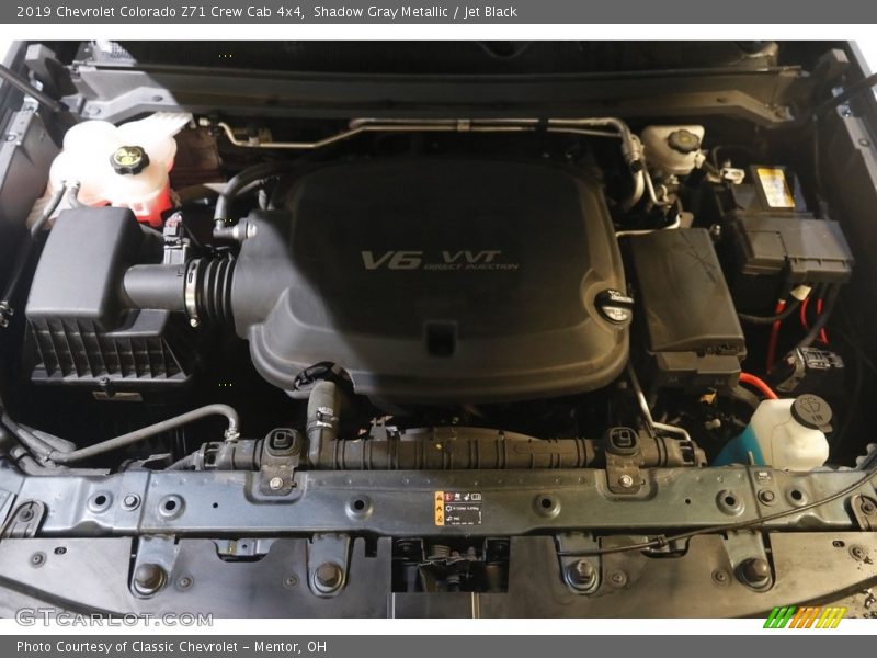 Shadow Gray Metallic / Jet Black 2019 Chevrolet Colorado Z71 Crew Cab 4x4