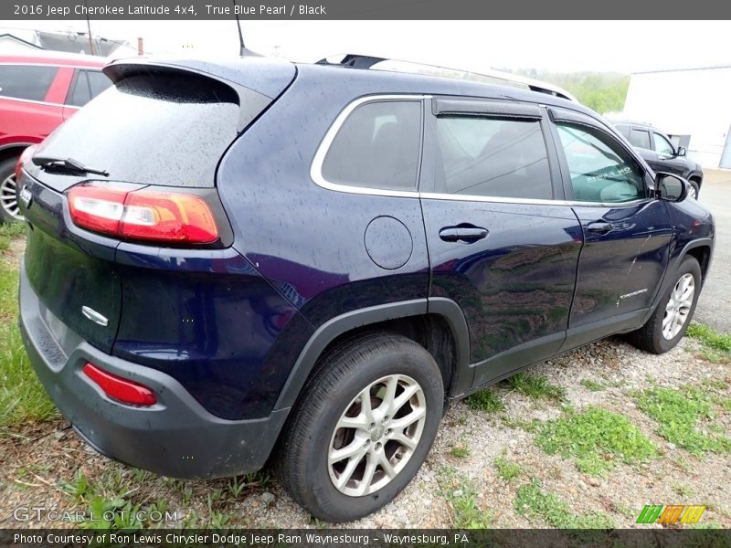 True Blue Pearl / Black 2016 Jeep Cherokee Latitude 4x4