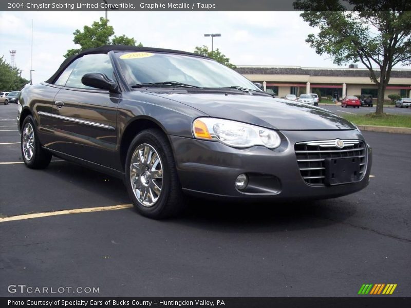 Graphite Metallic / Taupe 2004 Chrysler Sebring Limited Convertible