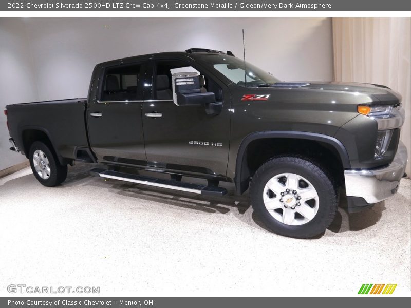 Greenstone Metallic / Gideon/Very Dark Atmosphere 2022 Chevrolet Silverado 2500HD LTZ Crew Cab 4x4