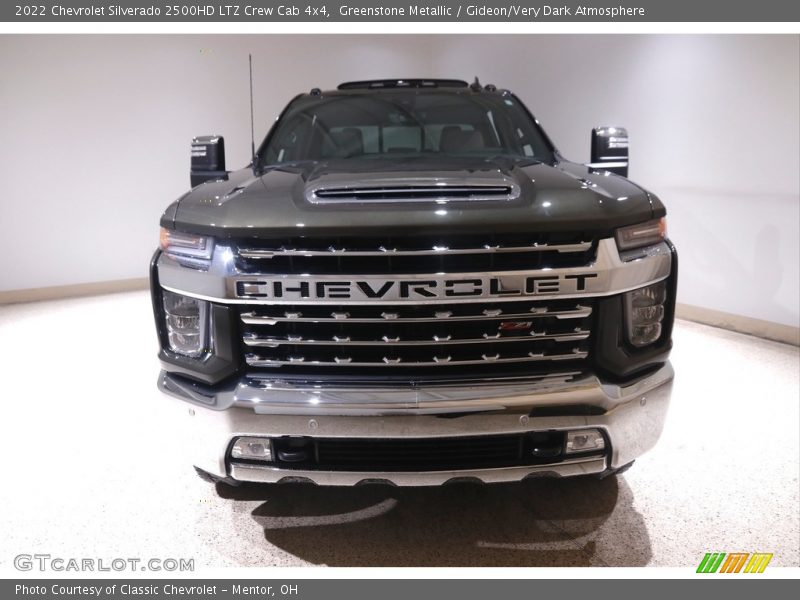 Greenstone Metallic / Gideon/Very Dark Atmosphere 2022 Chevrolet Silverado 2500HD LTZ Crew Cab 4x4