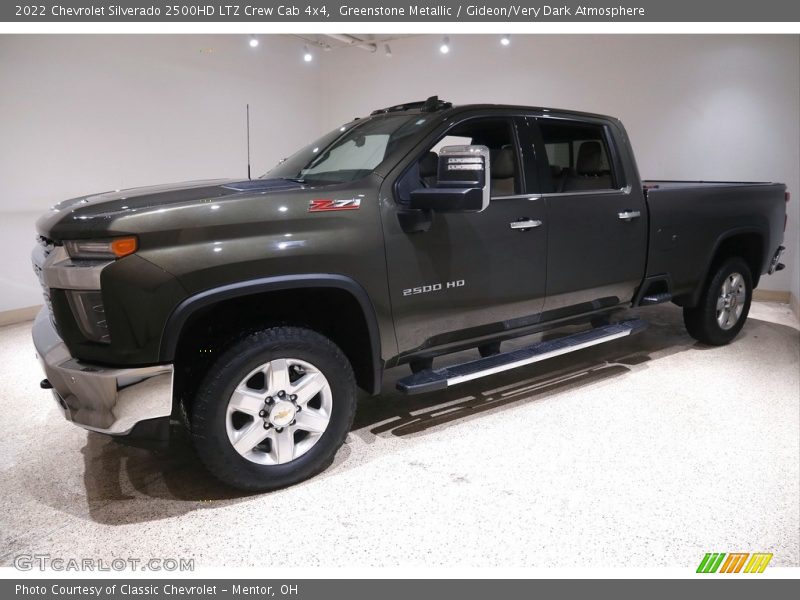 Greenstone Metallic / Gideon/Very Dark Atmosphere 2022 Chevrolet Silverado 2500HD LTZ Crew Cab 4x4