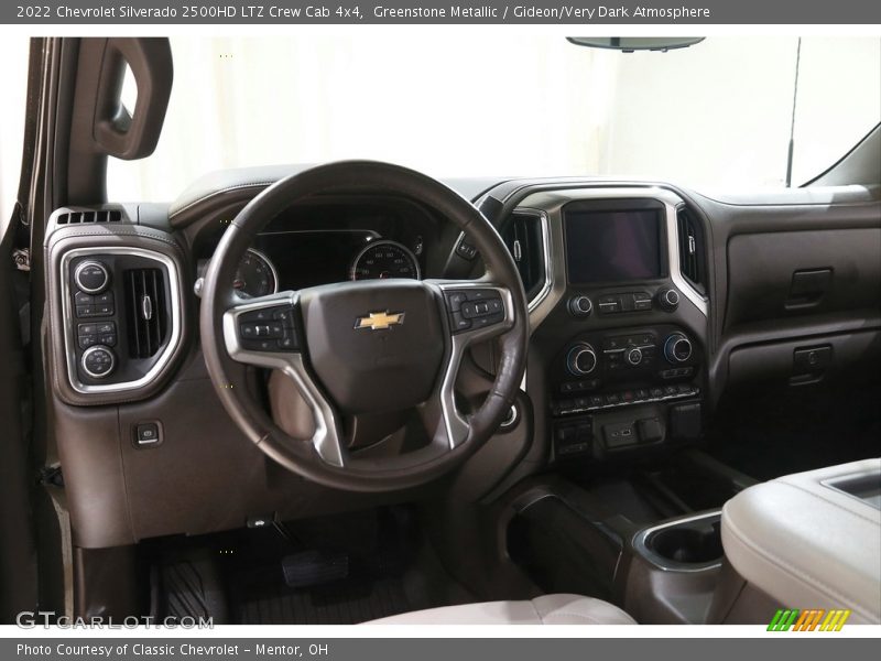 Greenstone Metallic / Gideon/Very Dark Atmosphere 2022 Chevrolet Silverado 2500HD LTZ Crew Cab 4x4