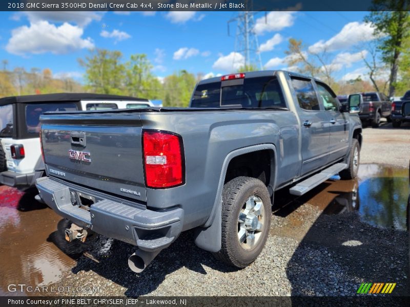 Stone Blue Metallic / Jet Black 2018 GMC Sierra 3500HD Denali Crew Cab 4x4