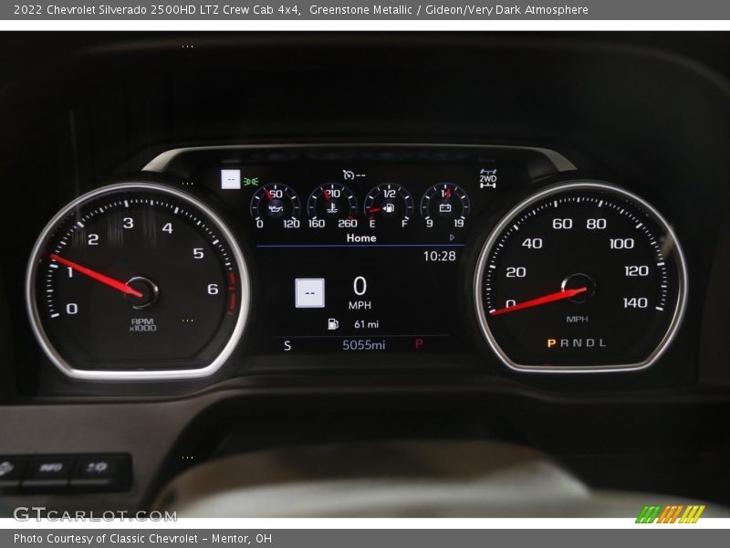 Greenstone Metallic / Gideon/Very Dark Atmosphere 2022 Chevrolet Silverado 2500HD LTZ Crew Cab 4x4