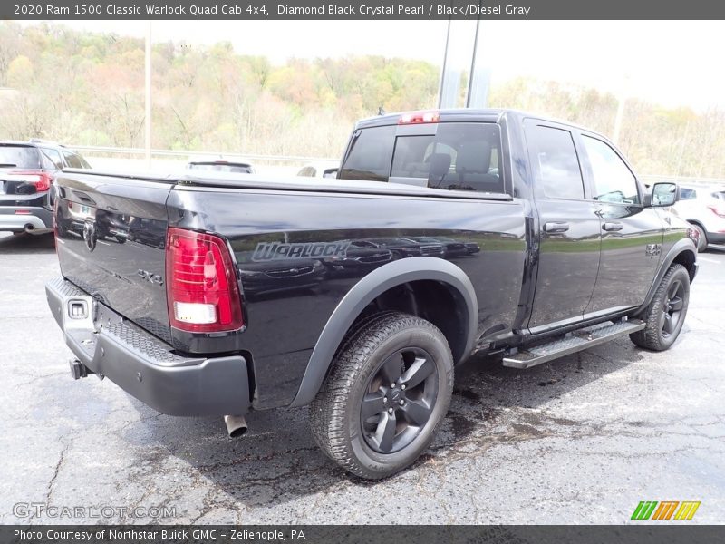 Diamond Black Crystal Pearl / Black/Diesel Gray 2020 Ram 1500 Classic Warlock Quad Cab 4x4