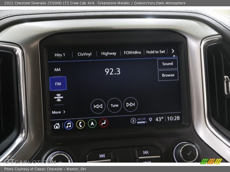 Greenstone Metallic / Gideon/Very Dark Atmosphere 2022 Chevrolet Silverado 2500HD LTZ Crew Cab 4x4