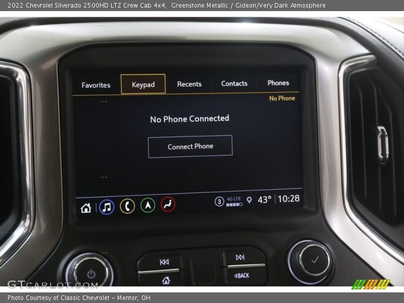 Greenstone Metallic / Gideon/Very Dark Atmosphere 2022 Chevrolet Silverado 2500HD LTZ Crew Cab 4x4