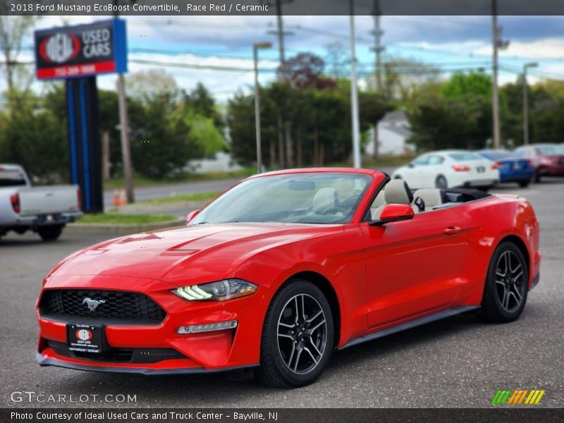 Race Red / Ceramic 2018 Ford Mustang EcoBoost Convertible