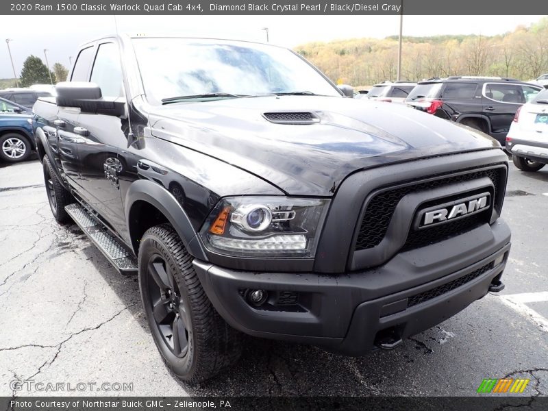 Diamond Black Crystal Pearl / Black/Diesel Gray 2020 Ram 1500 Classic Warlock Quad Cab 4x4