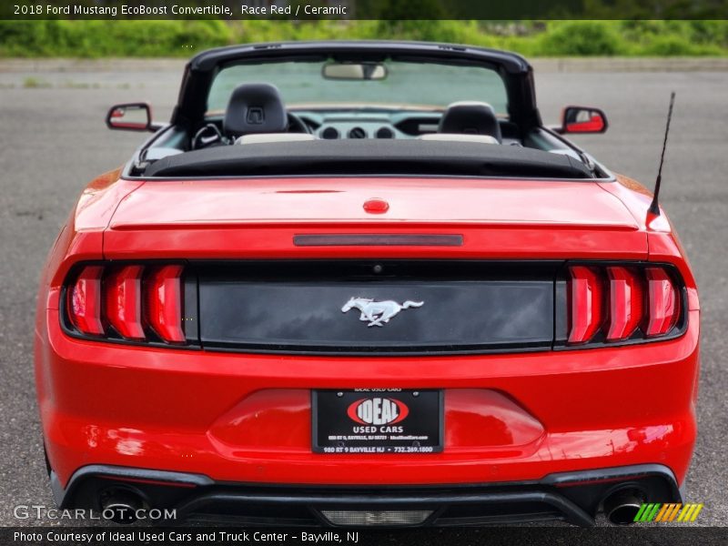 Race Red / Ceramic 2018 Ford Mustang EcoBoost Convertible
