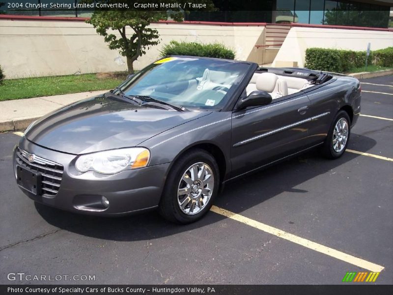 Graphite Metallic / Taupe 2004 Chrysler Sebring Limited Convertible