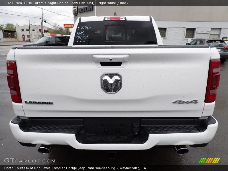 Bright White / Black 2023 Ram 1500 Laramie Night Edition Crew Cab 4x4