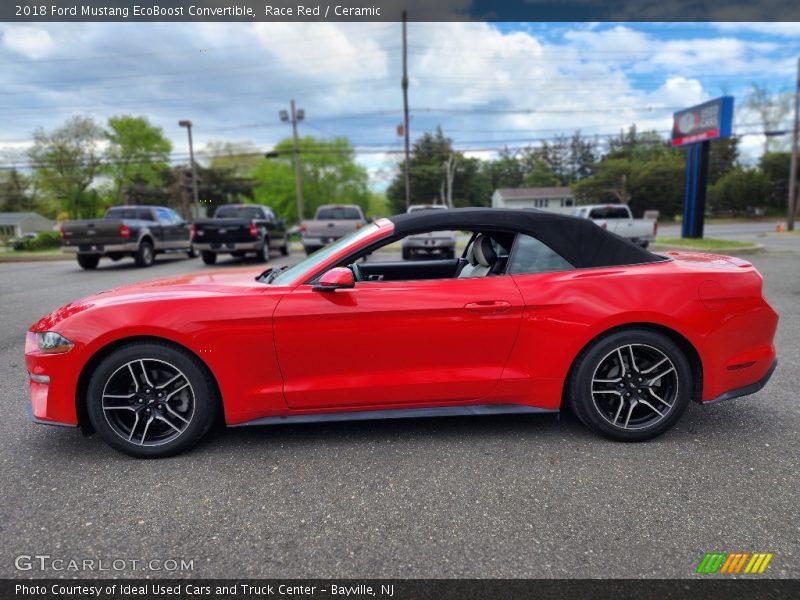 Race Red / Ceramic 2018 Ford Mustang EcoBoost Convertible