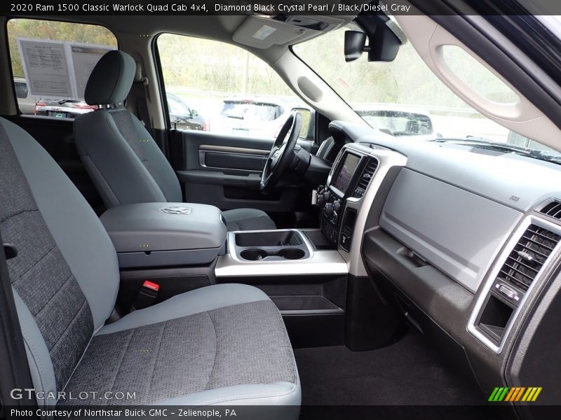 Diamond Black Crystal Pearl / Black/Diesel Gray 2020 Ram 1500 Classic Warlock Quad Cab 4x4