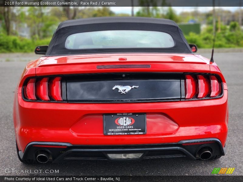 Race Red / Ceramic 2018 Ford Mustang EcoBoost Convertible