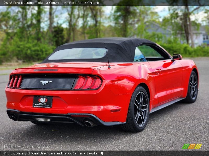 Race Red / Ceramic 2018 Ford Mustang EcoBoost Convertible