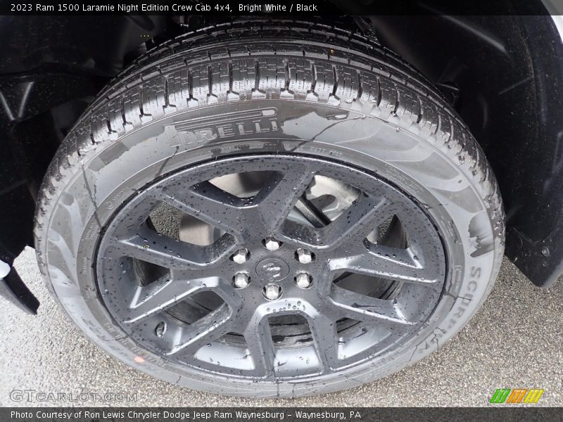 Bright White / Black 2023 Ram 1500 Laramie Night Edition Crew Cab 4x4