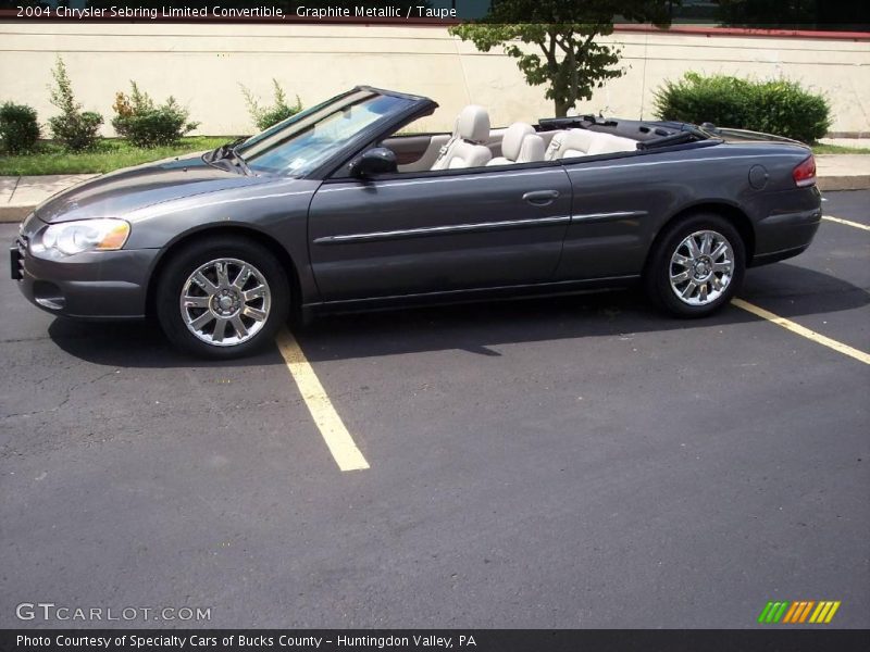 Graphite Metallic / Taupe 2004 Chrysler Sebring Limited Convertible