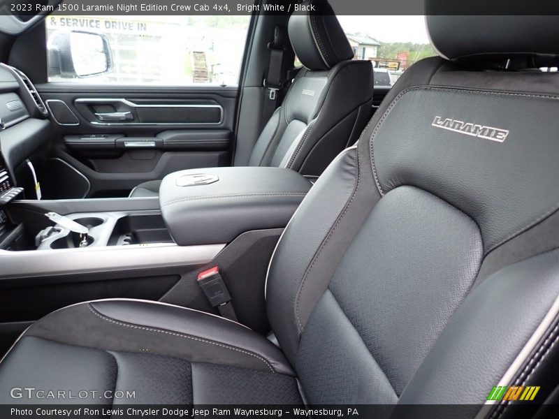 Bright White / Black 2023 Ram 1500 Laramie Night Edition Crew Cab 4x4