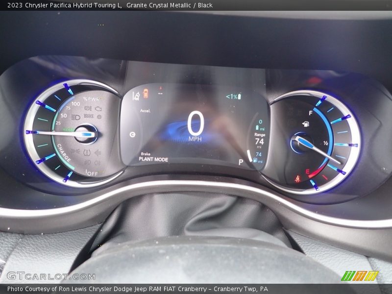 Granite Crystal Metallic / Black 2023 Chrysler Pacifica Hybrid Touring L
