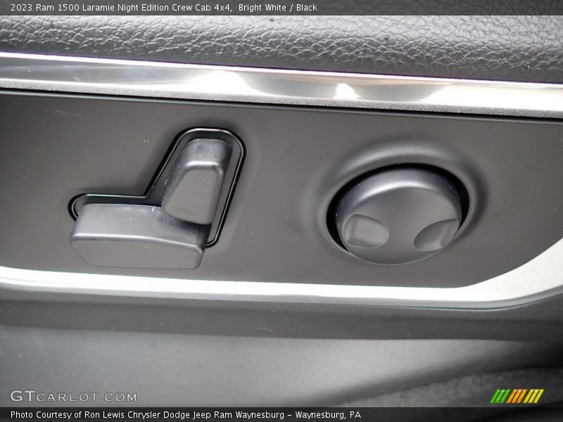 Bright White / Black 2023 Ram 1500 Laramie Night Edition Crew Cab 4x4