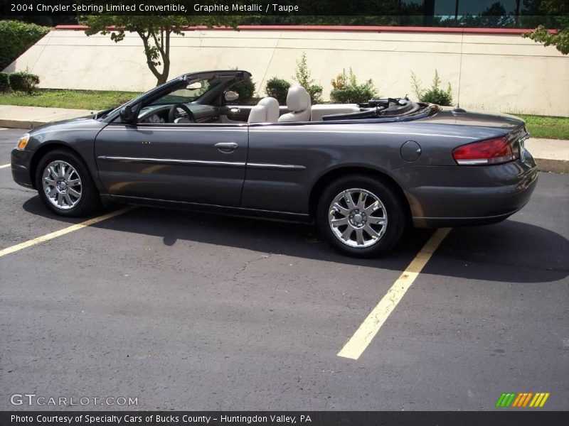 Graphite Metallic / Taupe 2004 Chrysler Sebring Limited Convertible