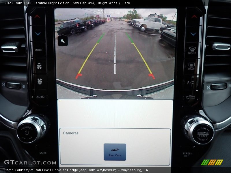 Bright White / Black 2023 Ram 1500 Laramie Night Edition Crew Cab 4x4