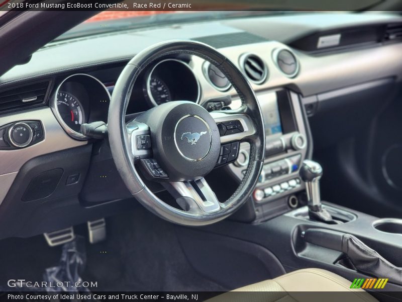 Race Red / Ceramic 2018 Ford Mustang EcoBoost Convertible